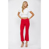 Husker Red Mica High Rise Ankle Flare Jeans