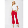 Husker Red Mica High Rise Ankle Flare Jeans