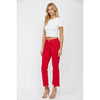 Husker Red Mica High Rise Ankle Flare Jeans