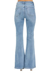 Risen Jeans - High Rise Distressed Flare Jeans