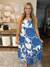 Sleeveless Maxi Dress with Vibrant Geometric Print