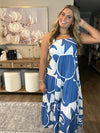 Sleeveless Maxi Dress with Vibrant Geometric Print