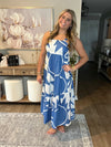 Sleeveless Maxi Dress with Vibrant Geometric Print