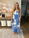 Sleeveless Maxi Dress with Vibrant Geometric Print