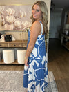Sleeveless Maxi Dress with Vibrant Geometric Print