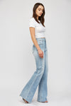Super High Rise Flare W/ Double Button - 34" Inseam