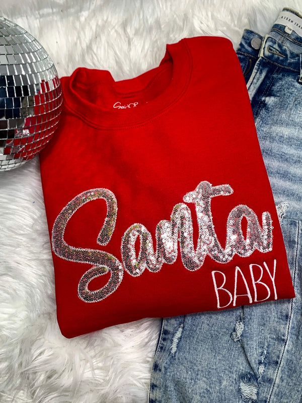 Santa Baby Sequin Sweatshirt