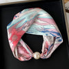Silky Print Scarf Necklace