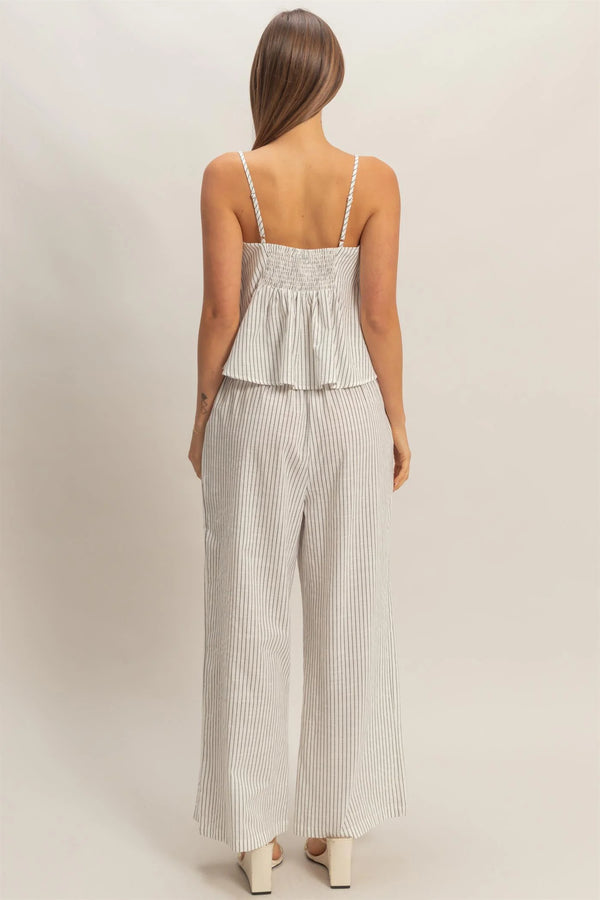 Seaside Breeze Wide Leg Pleated Set