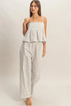 Seaside Breeze Wide Leg Pleated Set