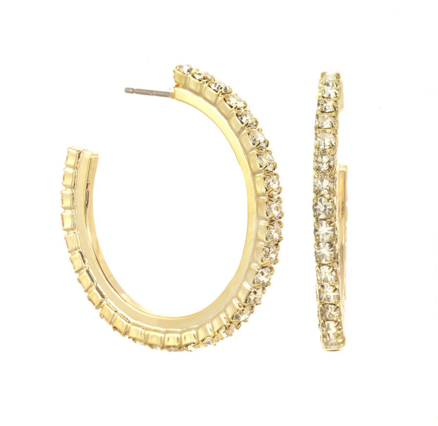 TOVA - Slim Hoop Earrings - 3 Colors