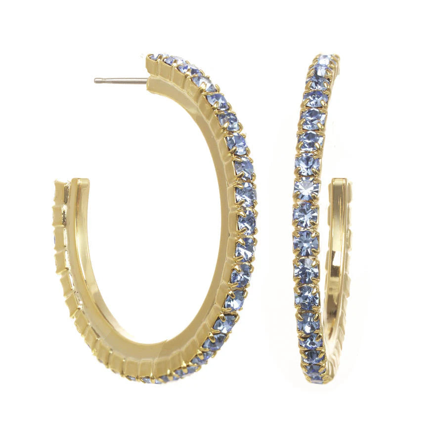 TOVA - Slim Hoop Earrings - 3 Colors