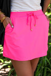 Solid Neon Pink Skort