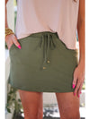 Solid Olive Skort