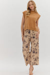 Solid Hi-Lo Pullover Sweater - Camel