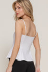 Straight Neck Ponte Cami Top