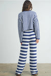 Cozy Striped Drawstring Pants