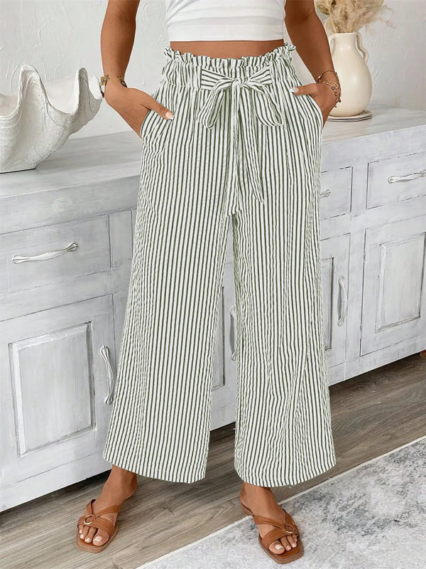 Pretty in Stripes Pants - Green