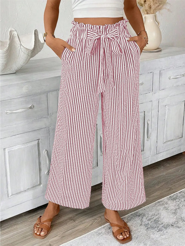 Pretty in Stripes Pants - Red