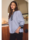 Striped Woven Blouse