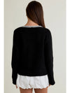 Sweater Cardigan with Trim Detail