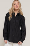 Easy Does It Linen Shirt, Black
