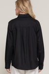 Easy Does It Linen Shirt, Black