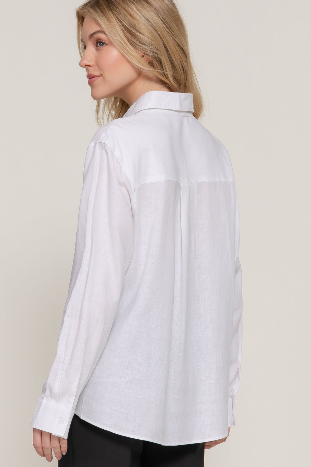 Easy Does It Linen Shirt, White