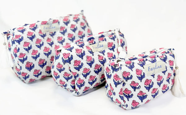 Farylina Toiletry Set Blue/Pink