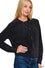 5 Button Sweater Cardigan - Black