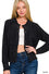 5 Button Sweater Cardigan - Black