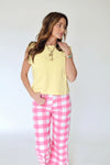 Cotton Candy Gingham Denim