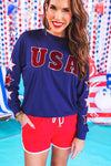 USA Sequin Star Top