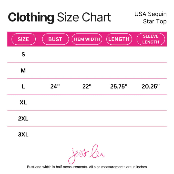 USA Sequin Star Top