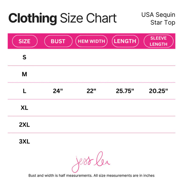 USA Sequin Star Top