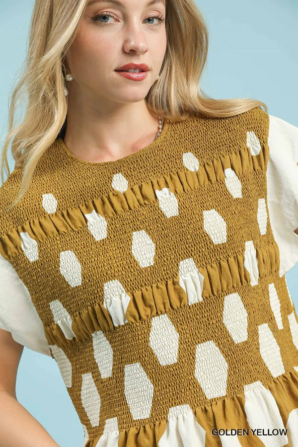 Golden Hour Peplum Top
