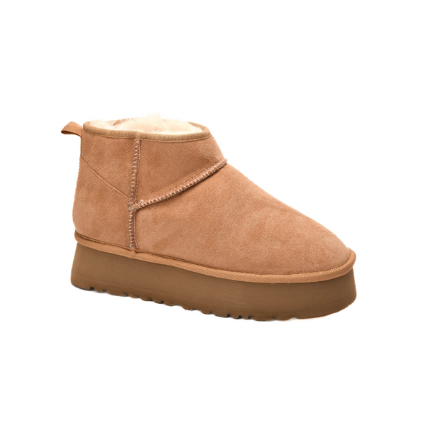 Corkys - Room Service Platform Boots in Camel