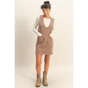 V-Neck Sleeveless Knit Mini Dress - 2 Colors