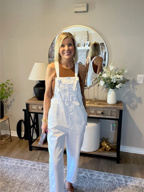 Woven Knot Strap Overalls