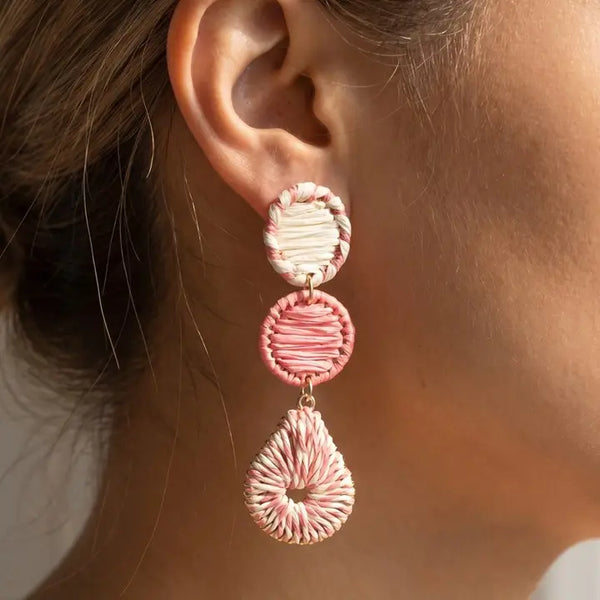 Riviera Raffia Teardrop Earrings