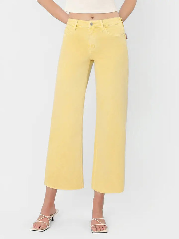 Sunny Days Wide Leg Crop Jeans