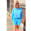Zenana Short Set - Long Sleeved Pullover Top with Shorts - 3 Colors