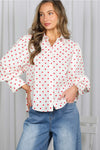 Dot Darling Puff Sleeve Top