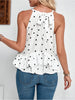 Dot Your Way Halter Top, White