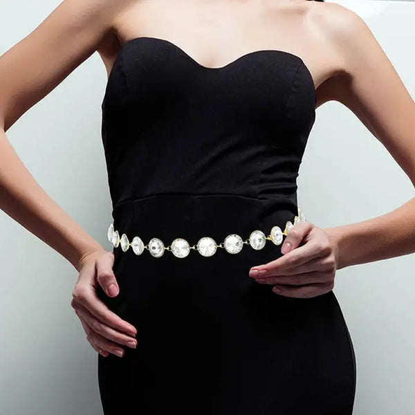 Bling Crystal Chain Belt