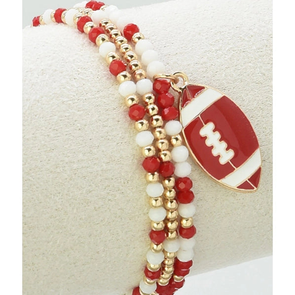 Game Day Stretchy Football Bracelets