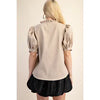 Beige & Beautiful Ruffle Top