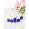 Firework Show Beaded Hoop, Red and Blue