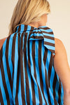 Blue & Latte Bow Balloon Top