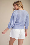 Puff Button Babe Sweater